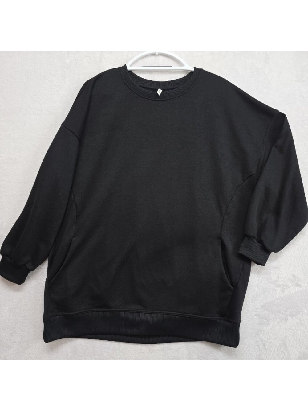 Halara Round Neck Long Sleeve Pocket Oversized Crossover Casual Sweatshirt Sz L
